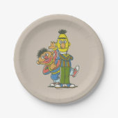 Bert en Ernie Classic Style Papieren Bordje (Voorkant)