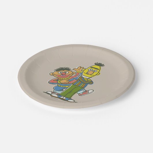 Bert en Ernie Classic Style Papieren Bordje (Gekanteld)