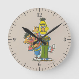 Bert en Ernie Classic Style Ronde Klok
