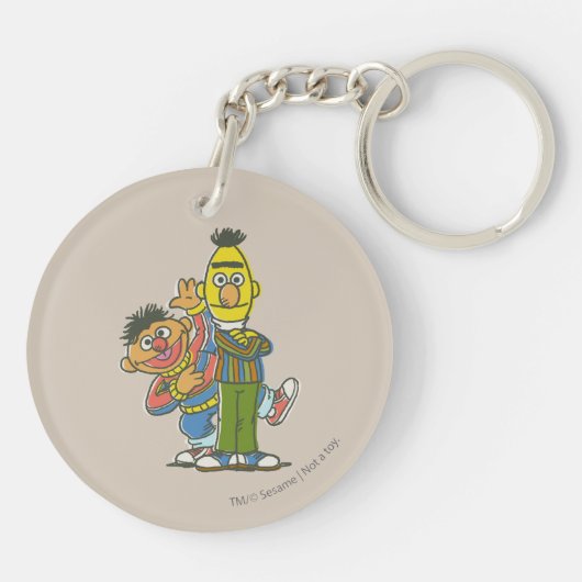 Bert en Ernie Classic Style Sleutelhanger (Achterkant)