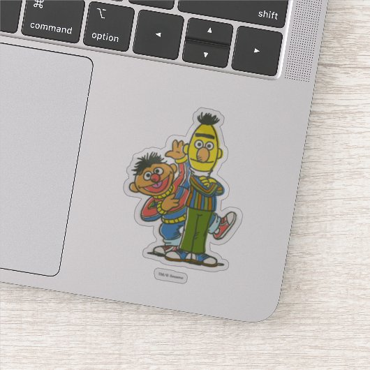 Bert en Ernie Classic Style Sticker (Detail)
