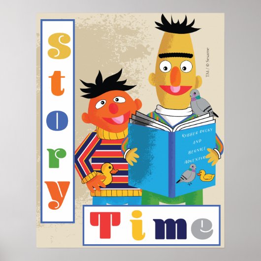 Bert en Ernie Classroom Reading Poster (Voorkant)