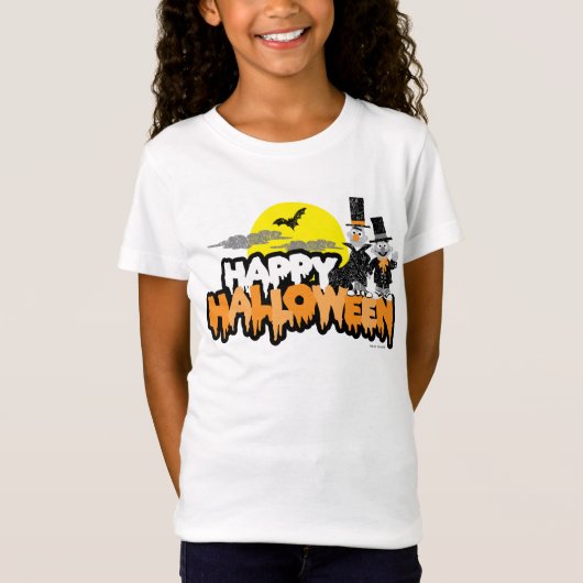 Bert en Ernie | Gelukkig Halloween T-shirt (Voorkant)