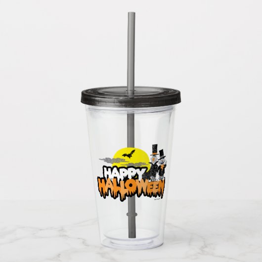 Bert en Ernie | Happy Halloween Acryl Drinkbeker (Voorkant)