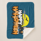 Bert en Ernie | Happy Halloween Sherpa Deken (Voorkant)