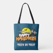Bert en Ernie | Happy Halloween Tote Bag (Achterkant)
