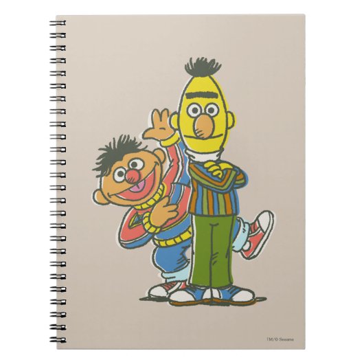 Bert en Ernie Klassieke Stijl Notitieboek (Voorkant)