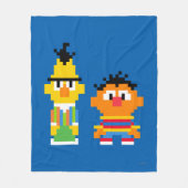 Bert en Ernie Pixel Art Fleece Deken (Voorkant)