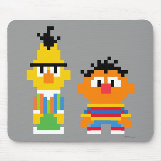 Bert en Ernie Pixel Art Muismat (Voorkant)