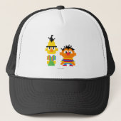 Bert en Ernie Pixel Art Trucker Pet (Voorkant)