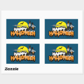 Bert en Ernie | Prettig Halloween Rechthoekige Sticker (Vel)