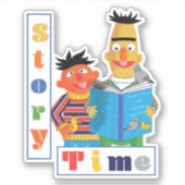 Bert en Ernie Reading Buddies Verhaal Tijd Sticker (Voorkant)