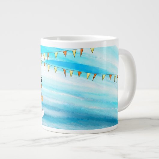 Bert en Ernie Verjaardagsballonnen Grote Koffiekop (Voorkant rechts)