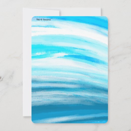 Bert en Ernie Verjaardagsballonnen Kaart (Achterkant)