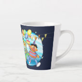 Bert en Ernie Verjaardagsballonnen Latte Mok (Rechts)