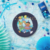 Bert en Ernie Verjaardagsballonnen Papieren Bordje (Feest)