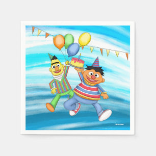 Bert en Ernie Verjaardagsballonnen Servet