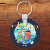 Bert en Ernie Verjaardagsballonnen Sleutelhanger (Voorkant)