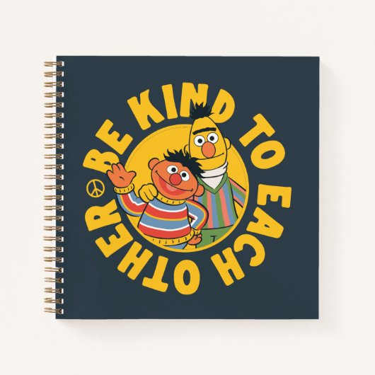 Bert en Ernie | Wees aardig tegen elkaar Notitieboek (Voorkant)