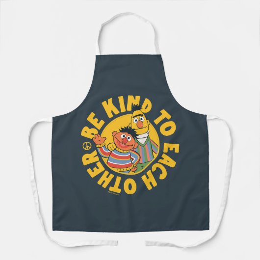 Bert en Ernie | Wees aardig tegen elkaar Schort (Voorkant)
