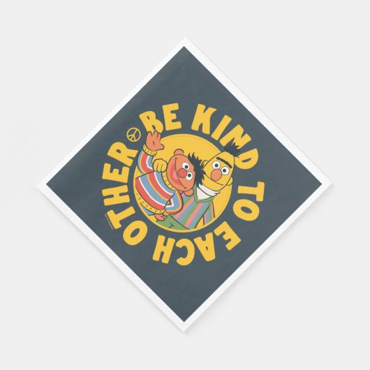 Bert en Ernie | Wees aardig tegen elkaar Servet (Hoek)