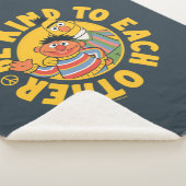 Bert en Ernie | Wees aardig tegen elkaar Sherpa Deken (3/4)