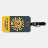 Bert en Ernie | Wees vriendelijk | Jouw namen toev Bagagelabel (Voorkant horizontaal)