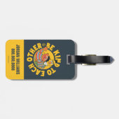 Bert en Ernie | Wees vriendelijk | Jouw namen toev Bagagelabel (Achterkant horizontaal)