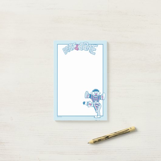 Bert & Ernie | Altijd achter je Post-it® Notes (Op bureau)