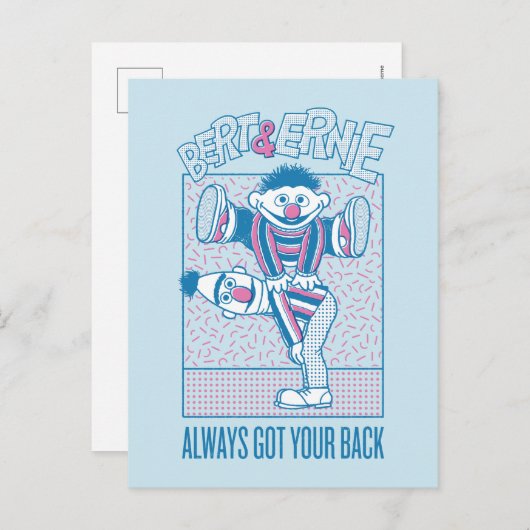 Bert & Ernie | Altijd terug Briefkaart (Voorkant / Achterkant)
