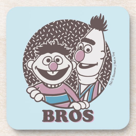 Bert & Ernie | Broers Bier Onderzetter (Voorkant)