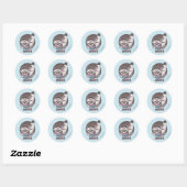 Bert & Ernie | Broers Ronde Sticker (Vel)