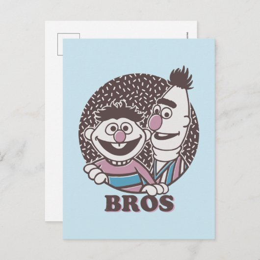 Bert & Ernie | Bros Briefkaart (Voorkant / Achterkant)