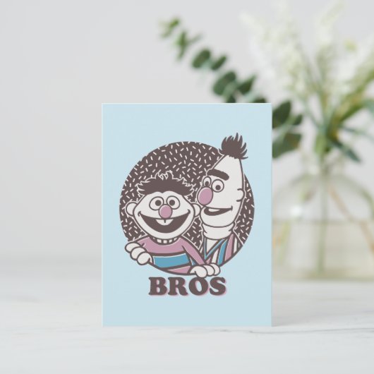Bert & Ernie | Bros Briefkaart (Staand voorkant)