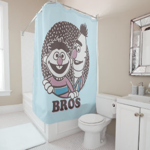 Bert & Ernie Bros Douchegordijn