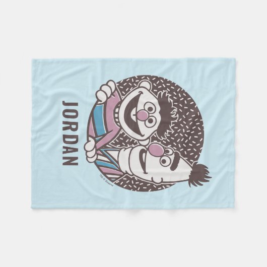 Bert & Ernie | Bros Fleece Deken (Voorkant (Horizontaal))