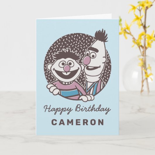 Bert & Ernie| Bros Kaart (Gele Bloem)