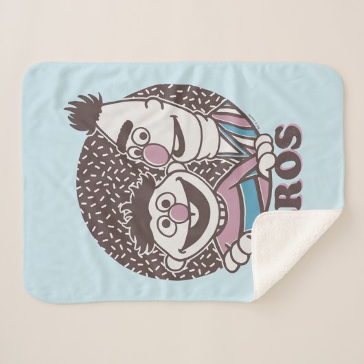 Bert & Ernie | Bros Sherpa Deken (Voorkant (horizontaal))