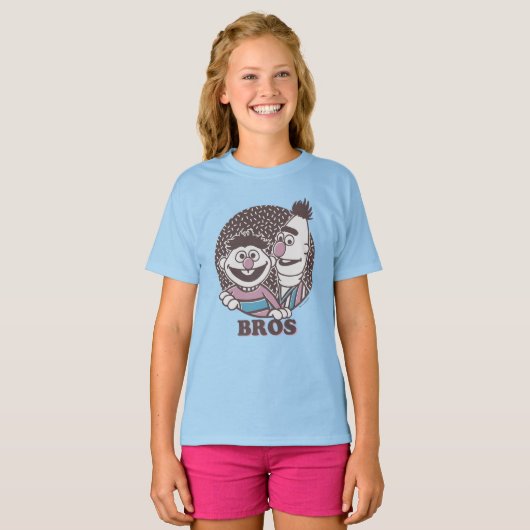Bert & Ernie | Bros T-shirt (Voorkant volledig)