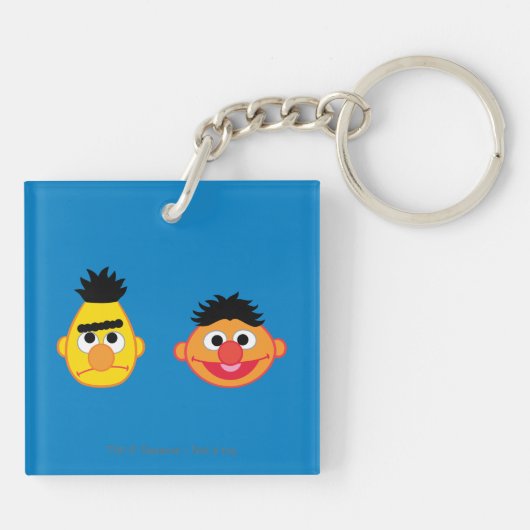 Bert & Ernie Emojis Sleutelhanger (Achterkant)