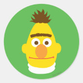 Bert Face Ronde Sticker (Voorkant)
