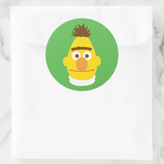Bert Face Ronde Sticker (Tas)
