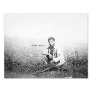 Bert Funmaker B&W Foto Foto Afdruk