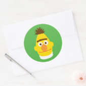 Bert Gezicht Ronde Sticker (Envelop)