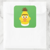 Bert Gezicht Vierkante Sticker (Tas)