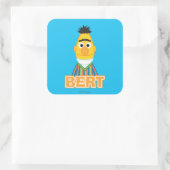 Bert Klassieke Stijl Vierkante Sticker (Tas)