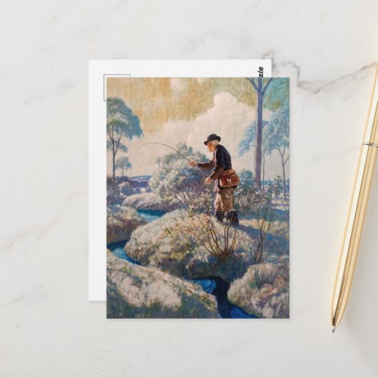 Bert McCorrison door Newell Convers Wyeth Briefkaart (Voorkant / Achterkant in situ)