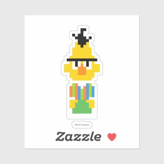 Bert Pixel Art Sticker (Vel)