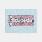 Bert | Praat niet met mij Fleece Deken (Voorkant (Horizontaal))