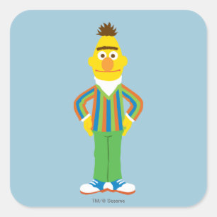 Bert Standing Vierkante Sticker